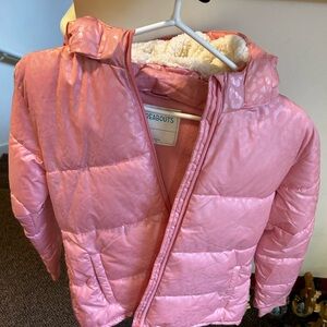 girls 16 winter jacket with fuzzy hood
